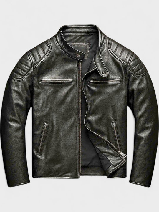TREY™ | Vintage Leather Jacket — Timeless Style Meets Everyday Durability
