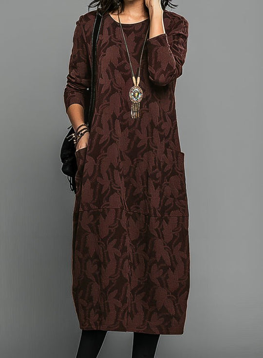 Chasity™ | Casual winter dress with round neck