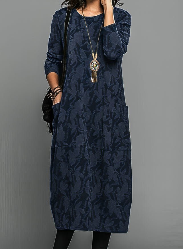Chasity™ | Casual winter dress with round neck