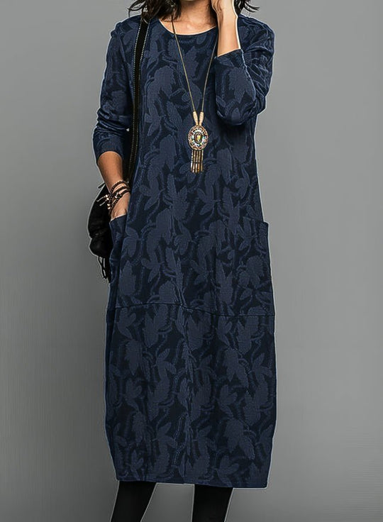 Chasity™ | Casual winter dress with round neck