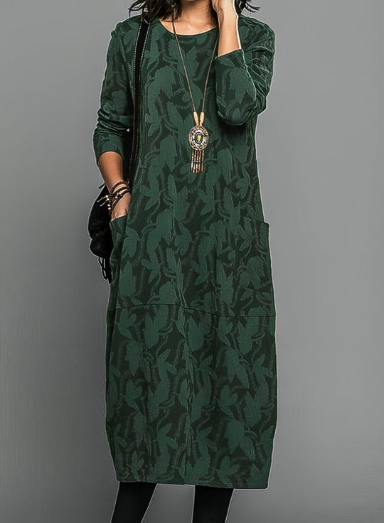 Chasity™ | Casual winter dress with round neck