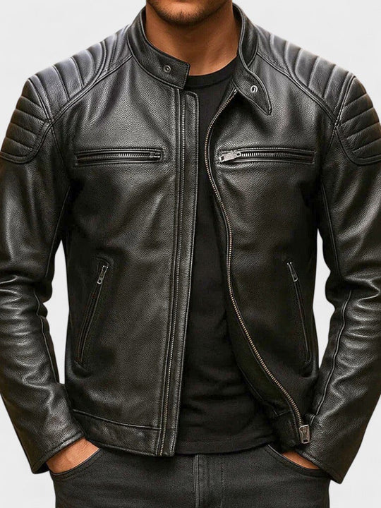 TREY™ | Vintage Leather Jacket — Timeless Style Meets Everyday Durability