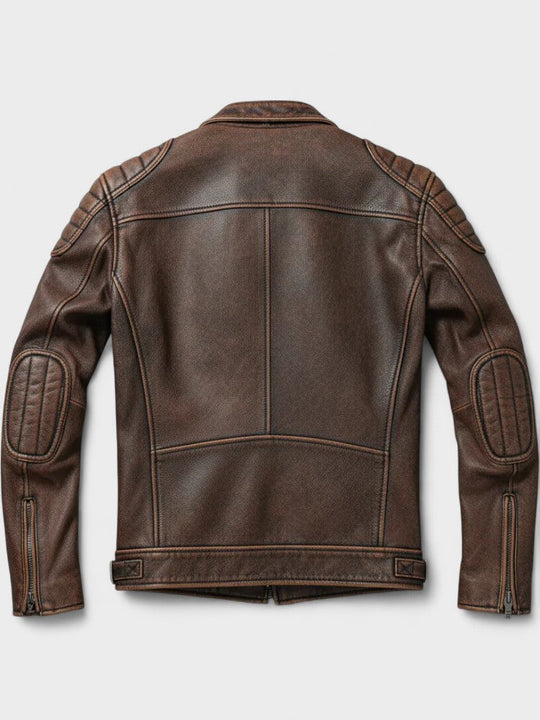 TREY™ | Vintage Leather Jacket — Timeless Style Meets Everyday Durability