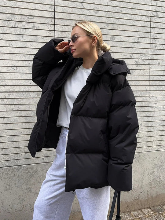 OSANG™ I Wattierte Jacke mit Kapuze aus Baumwolle