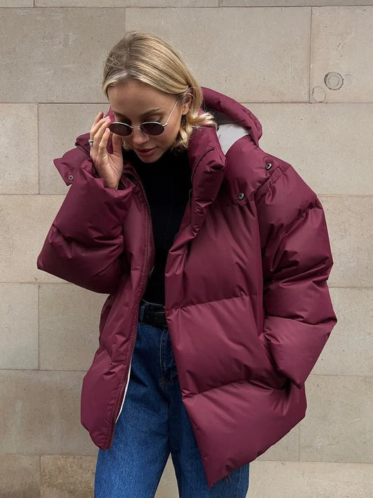 OSANG™ I Wattierte Jacke mit Kapuze aus Baumwolle