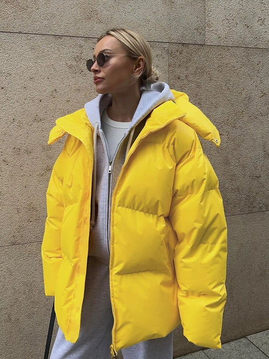 OSANG™ I Wattierte Jacke mit Kapuze aus Baumwolle