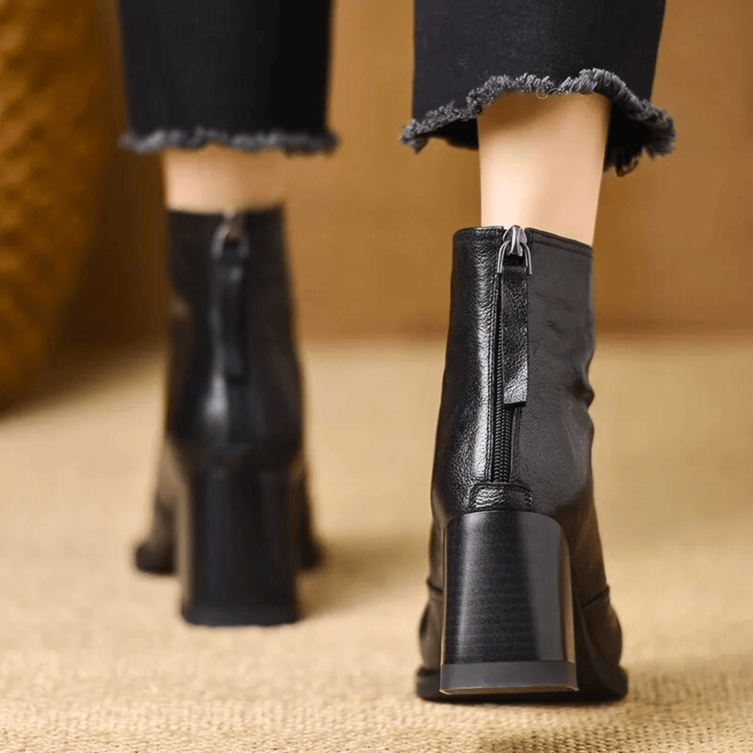 ROSALIA™ | Luxury Mid-Heel Ankle Boots